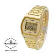 Casio Youth Vintage Digital Gold Tone Ion Plated S.Steel Band Watch B640WGG-9