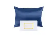 Royal Comfort Pure Silk Pillowcase Single Pack Pillow Case 51x76cm Navy