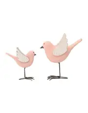 [Willow & Silk] Blush Bird Ornament 2 Pack in Multi