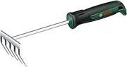 Bosch Garden Hand Rake, For Weeding, Clearing Garden Debris, Robust, Stainless Steel, Soft Grip Handle (Bosch Hand Rake)