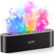 Color Flame Ultrasonic Humidifier - 7 Color LED Essential Oil Diffuser, Silent F