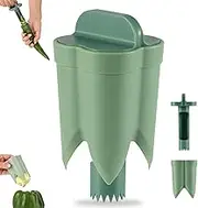 Pepper Corer, Pepper Deseeder Bell Pepper Corer Pepper Corer Tool 2 in1 Fruit Pepper Corer Bell Pepper Cutter for Kitchen Home Family Camping