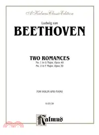 在飛比找三民網路書店優惠-Two Romances for Violin and Pi