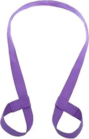 Adjustable Cotton Yoga Mat Sling Carrier Strap Lightweight Durable Exercise Mat Holder for Home Gym Light Purple Accessory for Yoga Enthusiasts