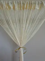 Fringe String Curtain Yellow Butter with Sequins New FREE SHIPPING