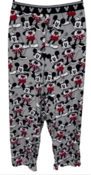 Disney Mickey & Minnie Mouse Women's Plush Sleep Pants With Pockets 2XL