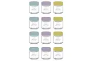 Kilner Kids 12pc Glass Jar Canister Baby Food Storage Set W/ Lid 110ml