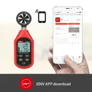 UNI-T UT363BT Bluetooth Digital Anemometer Wind Speed Meter Thermometer 0-30m/s