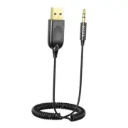 BK07 Bluetooth Car Kit, Wireless Receiver for Handsfree Talking and Music