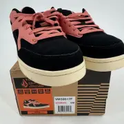 Volcom Workwear Vitals WOMENS Black Pink Lace Up Comp Toe Works Shoes 9 - NIB