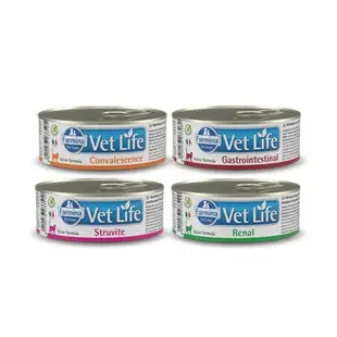 義大利Farmina法米納-Vet Life獸醫寵愛天然處方系列-貓用配方 85g x 12入組(購買第二件贈送寵物零食x1包)