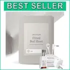 Comfort Fit Twin XL Organic Grounding Fitted Sheet, Includes Accessories Kit