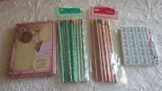 BTS Lot Notecards Cards Envelopes Mini Memo Pad Pen Pencils Becky Kelly