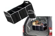 Deluxe Collapsible Car Boot Organiser with Cooler Bag Trunk Storage Bag Folding