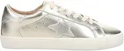 [VINTAGE HAVANA] Womens FAE Metallic Lace Up Sneakers Shoes Casual - Gold