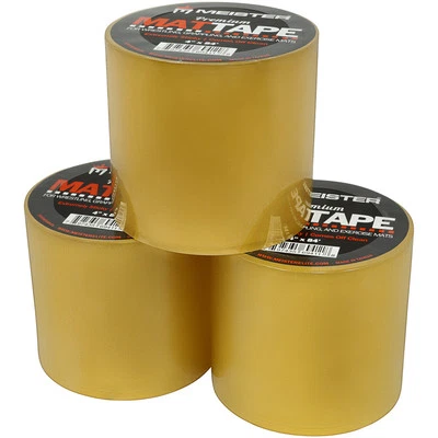 MEISTER PREMIUM MAT TAPE - CLEAR Wrestling, Gym, Grappling & Exercise Lot 3" 4"