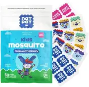 Buzz Patch Mosquito Patch Stickers for Kids, 60 Pack
