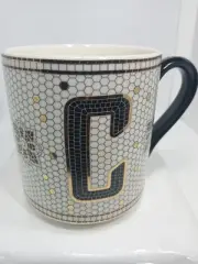 LETTER "C" MUG. LETTER "C" MONOGRAM MUG. INITIAL "C" ANTHROPOLOGIE MUG. B229