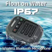 Wireless Bluetooth Handheld Speaker Mic Two Way Radio Shoulder Microphone New