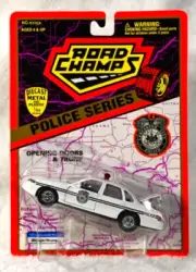 Road Champs White Ford Crown Victoria Lancaster City Police Scale 1:43