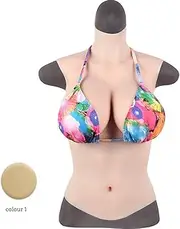 [Tex-Eorey] Generation Silicone Breast Forms G-Cup Enhancement Realistic Breast Half Body Artificial Fake Boobs for Crossdressing