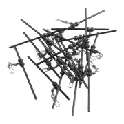 Lightweight 20pcs Carp Fishing AntiTangle Leger Boom with Hook Snap Swivels