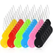 42 Pcs Plastic Needle Threaders, Gourd Shaped Hand Machine Sewing Tool Wire L...