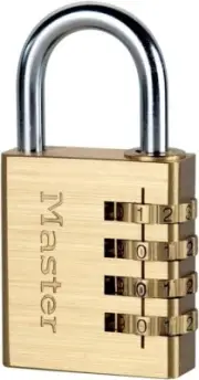 Master Lock Combination Lock, Set Your Own Combination Solid Aluminium Body 40mm