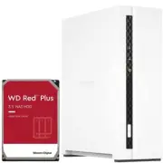 QNAP TS-133 1-BAY NAS with 10TB Western Digital Red Plus Storage