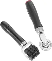 HEALEEP 2Pcs Sound Deadening Roller Tool Durable Metal Installation Wheel for Car Soundproofing Noise Control Insulation Sound Quality Improvement Black Design