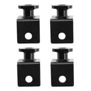 4 Pack Shipping Container Tie Downs Anchors Black for Anchoring to Rock Floor