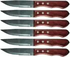 Avanti Jumbo Steak Knife, 6 Piece Set Brown