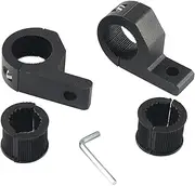 2Pcs Black Aluminum Alloy Motorcycle Light Tube Mount Fork Clamp Holder Replacement with Wrench