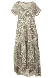 Breeze Print Maxi Dress--HAM-91249