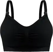 [Generic] Maternity & Postpartum Bra | Soft Postpartum Bra - Comfort Maternity Bra with Removable Cups Full Coverage Breastfeeding Bra