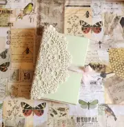 HANDMADE Old Book FLORAL SAGE Junk Journal Grimoire Diary Cosplay LARPing