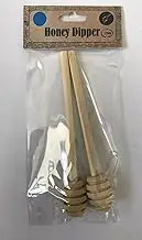 Wooden Honey Dippers, Set of 2, for Easy Honey Dispensing