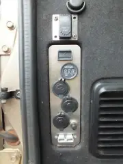 GU Patrol Panel Volt, 12V Cigarette, Engel, USB Power Socket with Anderson & CB