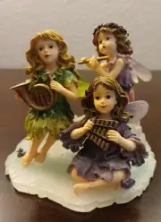 BOYDS WEE FOLKSTONES FAERIES COLLECTION JILLIAN, PIPER, & MELODY SUGAR PLUM#73B5