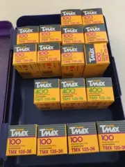 KODAK TMAX 100 PROFESSIONAL TMX 135-36 EXPIRED 03/2002 UNOPENED BOX "ONE ROLL"