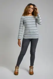 Brand New Weird Fish Cecilla Organic Long Sleeve Top