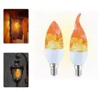 E14 E27 Candle Fire Light Bulb Plastic Flickering Light Bulbs Indoor Outdoor