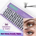 Natural C Curl Lashes DIY 3D 24 Clusters Lash Extension Kit Individual Lash
