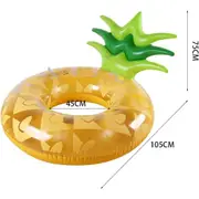 Inflatable Pool Swimming Floats Swim Ring Pineapple Outdoor Beach Party Water