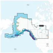 Garmin Navionics Vision+ NVUS013R Canada West Alaska Coast Chart Map micro/SD