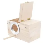 Wood Bird Holder Wood Bird Nesting Box Parrot Nesting Box Bird House