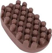 Twist Comb for Afro Curls, Rubber Dirty Braided Comb Hair Styling Tool, Curling Roll Twister Brush for Men Women Long Short Hair Salon Home Daily (Brown)