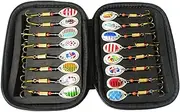 Fishing Lure Box,Spinner Bait Tackle Box,Portable Tackle Boxes for Saltwater Freshwater Fishing,Sequin Box EVA Fishing Tackle Storage Case(Without Flying Fish Sequins)