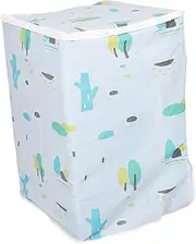 KOCKSHION Top Load Washing Machine Cover Peva Dryer Cover Geometric Design for Laundry Room