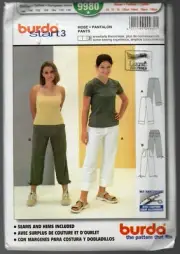 Burda Pattern 9980 Girls Pants Sizes 10-16 yrs
